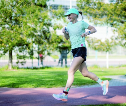 Nataša Robnik med tekom vedno nosi SPOCKS nogavice