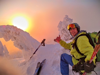 sončni zahod iz Malega golaka